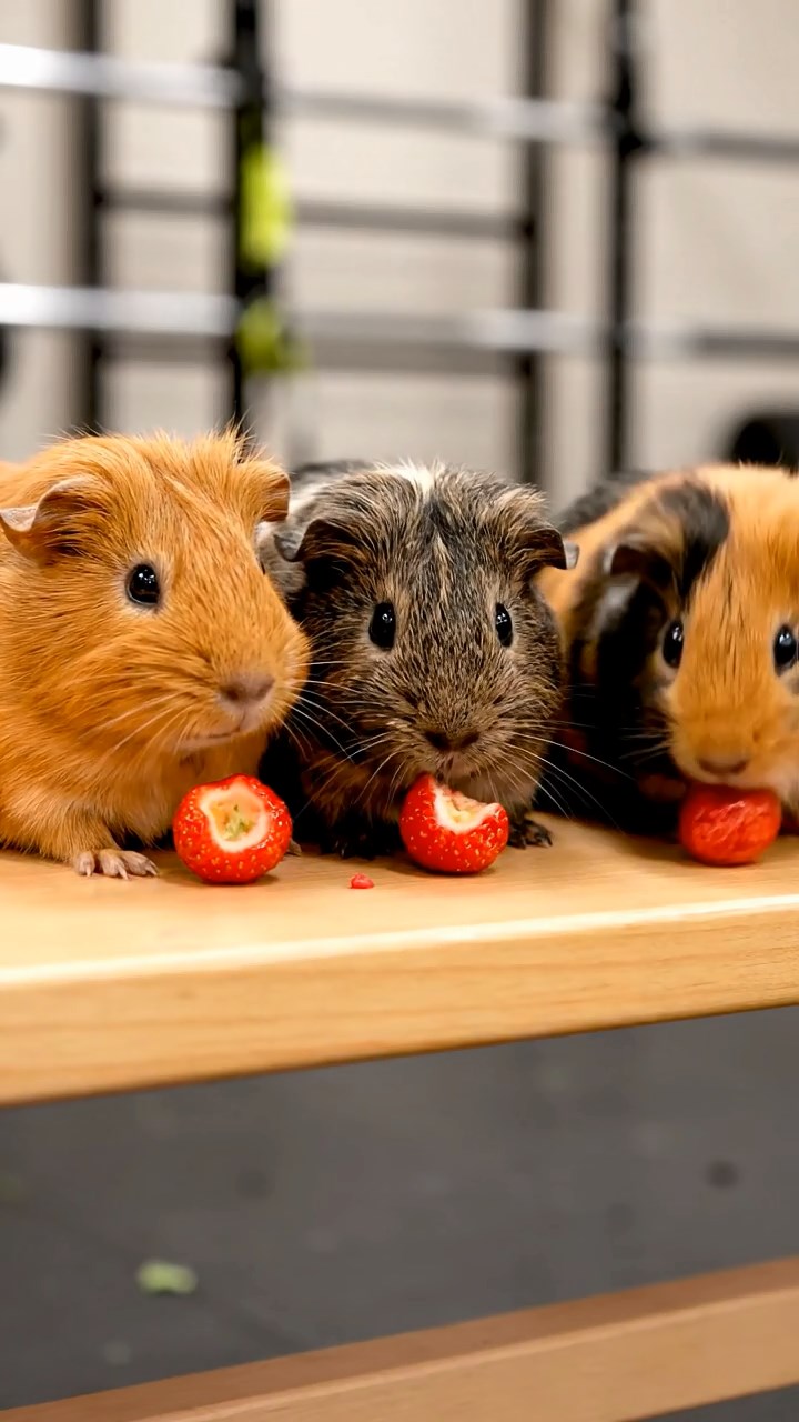 661. Detailed photo of 1 smooth-haired American guinea pig with White fur, munching on fresh apples, in a vibrant lavender garden with rows of purple blooms swaying in the breeze, under soft sunlight, creating a realistic, fragrant pastoral scene.