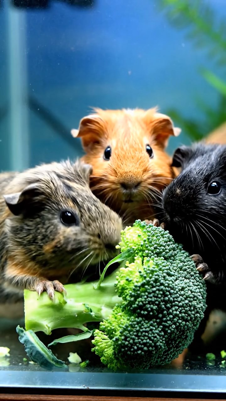 682. Photorealistic scene of 2 smooth-haired Teddy guinea pigs with Orange and Black fur, dressed as engineers in tiny helmets, building a miniature windmill in a guinea pig workshop with hay beams and tools, under bright daylight, enhancing the lifelike, industrious atmosphere.