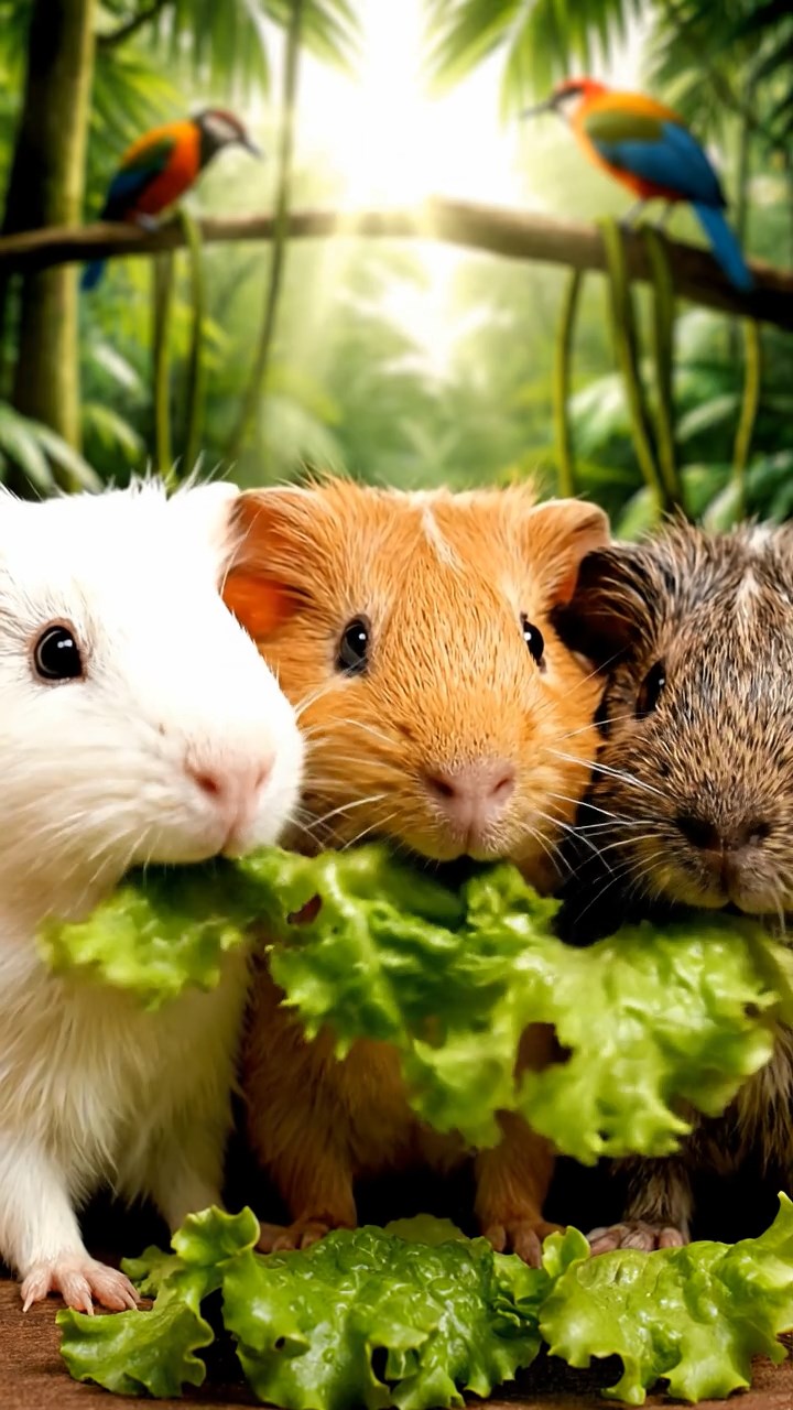 701. Detailed photo of 1 smooth-haired American guinea pig with White fur, munching on fresh carrots, in a vibrant wildflower field with buzzing bees and colorful butterflies, under soft sunlight, creating a realistic, serene scene of peaceful foraging in a lush meadow.