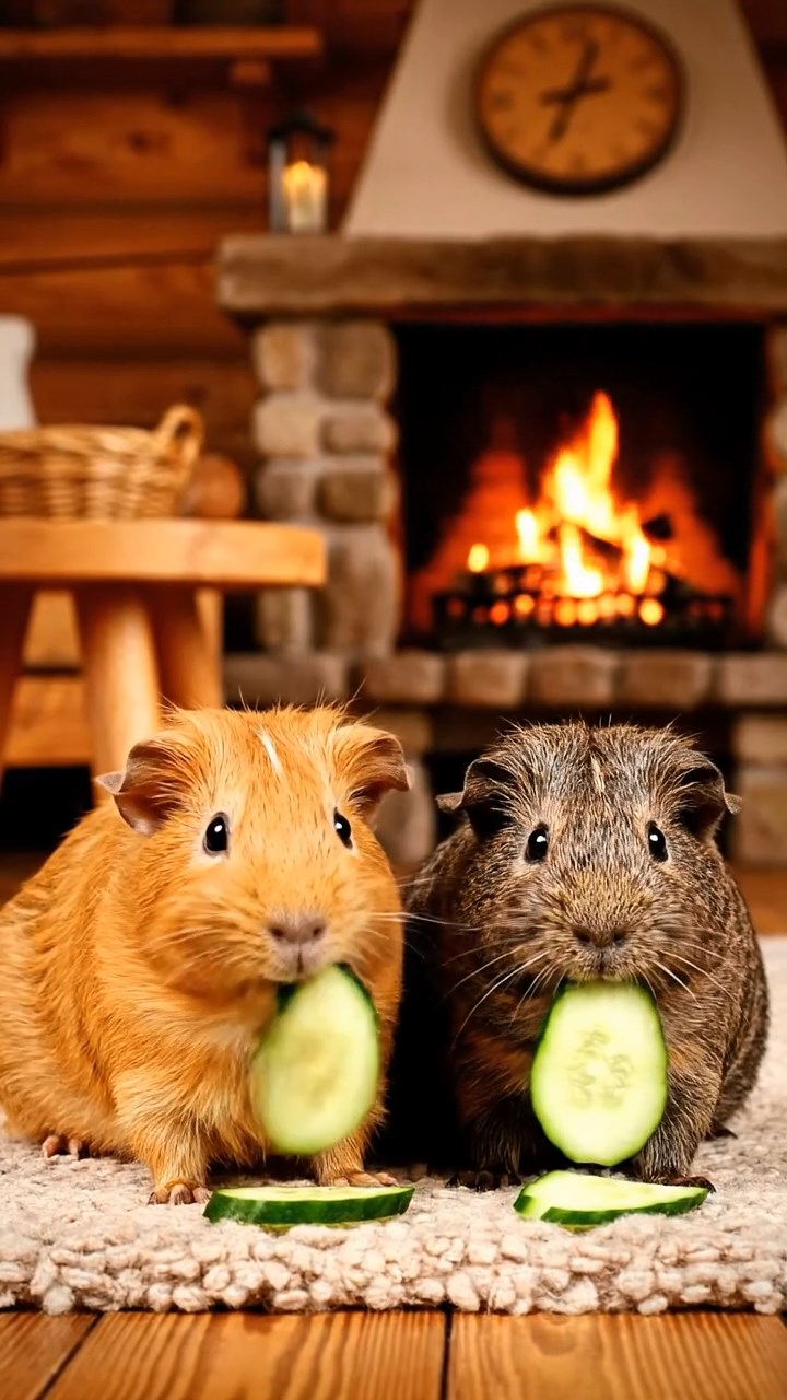710. Photorealistic scene of 5 smooth-haired Teddy guinea pigs with Cream, Fawn, Sable, Gray, and Cinnamon fur, rolling in dust to clean their fur in a sandy hillside dotted with sparse grass, under a golden sunset, capturing a lifelike, natural behavior moment.