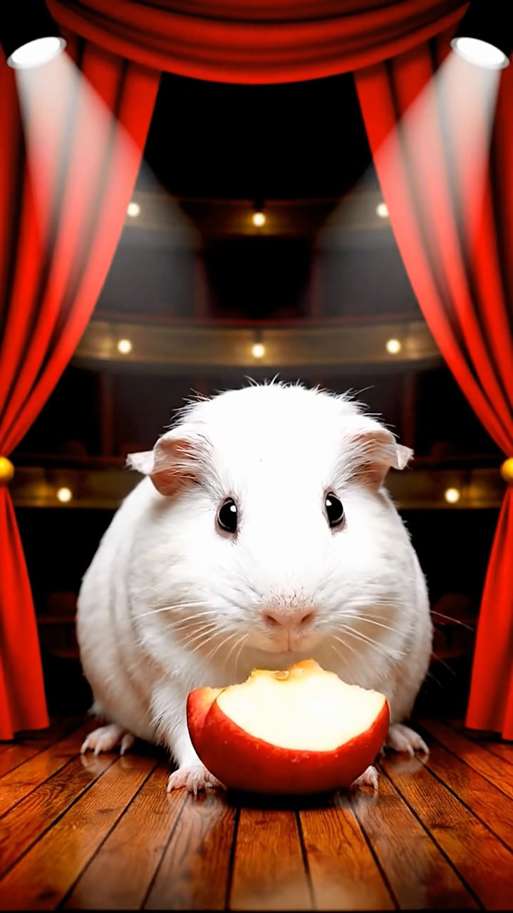 722. Photorealistic scene of 2 smooth-haired Teddy guinea pigs with Orange and Black fur, dressed as engineers in tiny helmets, constructing a miniature bridge in a guinea pig workshop with hay beams and tools, under bright daylight, enhancing the lifelike, industrious atmosphere.