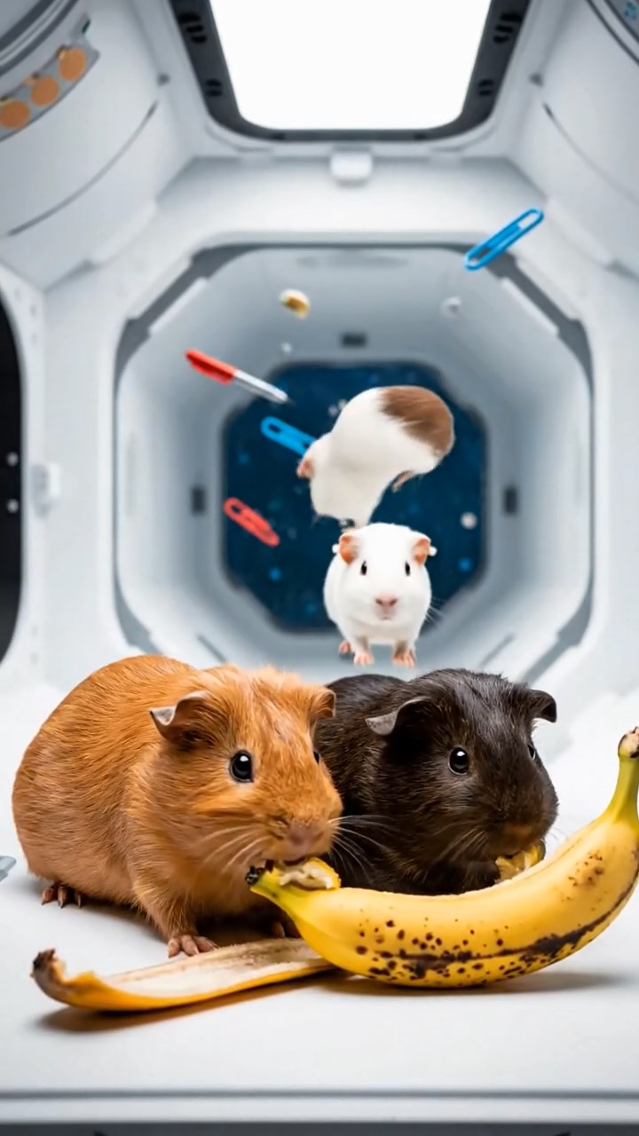 730. Photorealistic scene of 5 smooth-haired Teddy guinea pigs with Cream, Fawn, Sable, Gray, and Cinnamon fur, play-fighting in a grassy clearing with soft moss and scattered twigs, under gentle morning light, capturing a realistic, playful woodland moment.