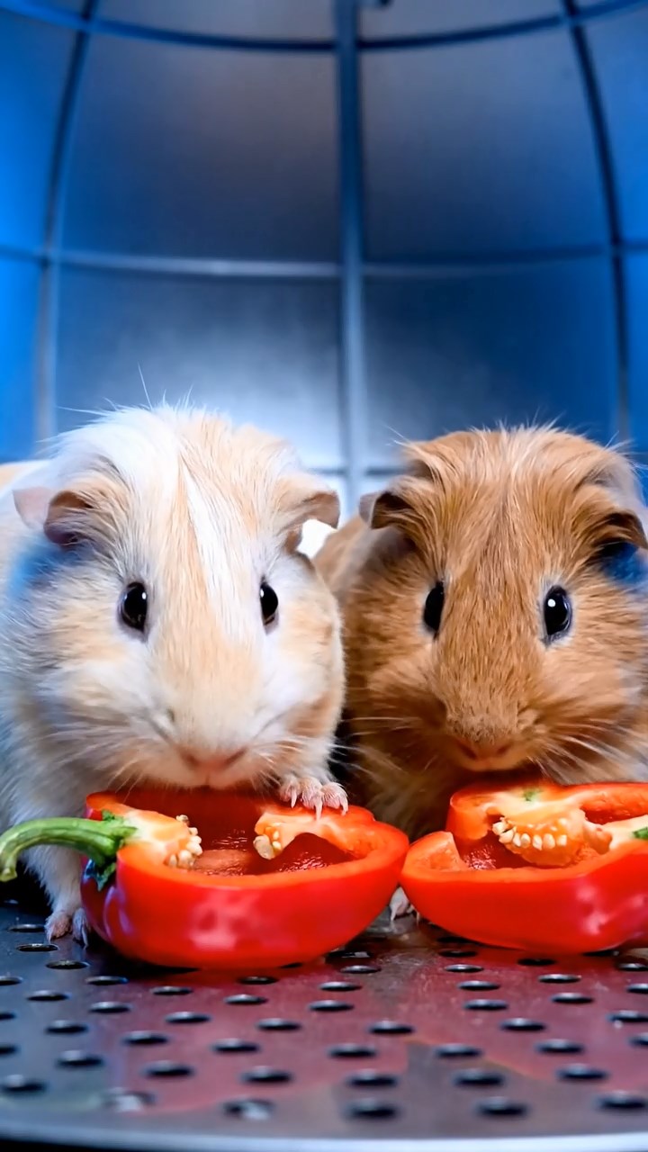758. Photorealistic scene of 3 smooth-haired Teddy guinea pigs with Chocolate, Cinnamon, and Gray fur, climbing small rocks in a forested glade with soft moss and scattered leaves, under dappled sunlight, enhancing the authentic, adventurous atmosphere.