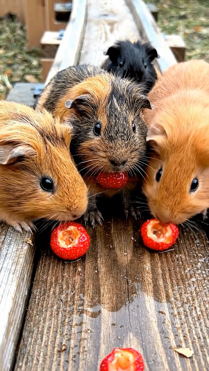 761. Detailed photo of 1 smooth-haired American guinea pig with White fur, munching on fresh apples, in a vibrant lavender garden with rows of purple blooms swaying in the breeze, under soft sunlight, creating a realistic, fragrant pastoral scene.