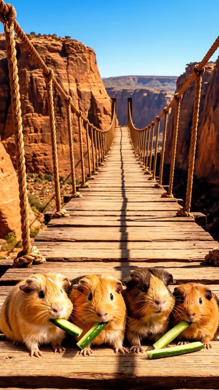 763. Highly detailed view of 3 smooth-haired Himalayan guinea pigs with Gray, Cream, and Brown fur, mating in a secluded grassy clearing surrounded by tall ferns and soft moss, under gentle morning light, creating a realistic, intimate natural scene.
