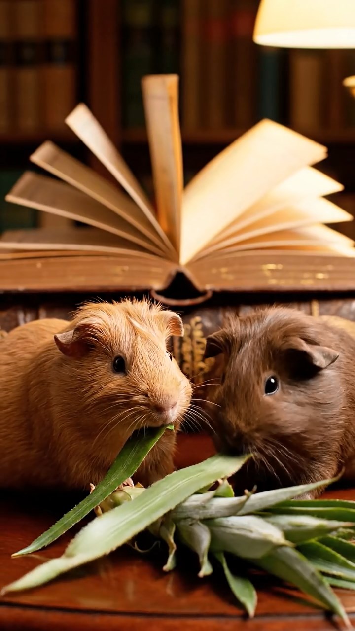 780. Realistic scene of 5 smooth-haired Californian guinea pigs with Cream, Fawn, Sable, Gray, and Cinnamon fur, sleeping in a cozy pile in a lush meadow with wildflowers and a gentle breeze, under golden sunlight, capturing a lifelike, tranquil group moment.