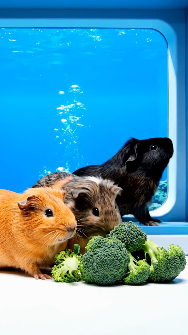 782. Photorealistic scene of 2 smooth-haired Teddy guinea pigs with Orange and Black fur, dressed as engineers in tiny helmets, building a miniature windmill in a guinea pig workshop with hay beams and tools, under bright daylight, enhancing the lifelike, industrious atmosphere.