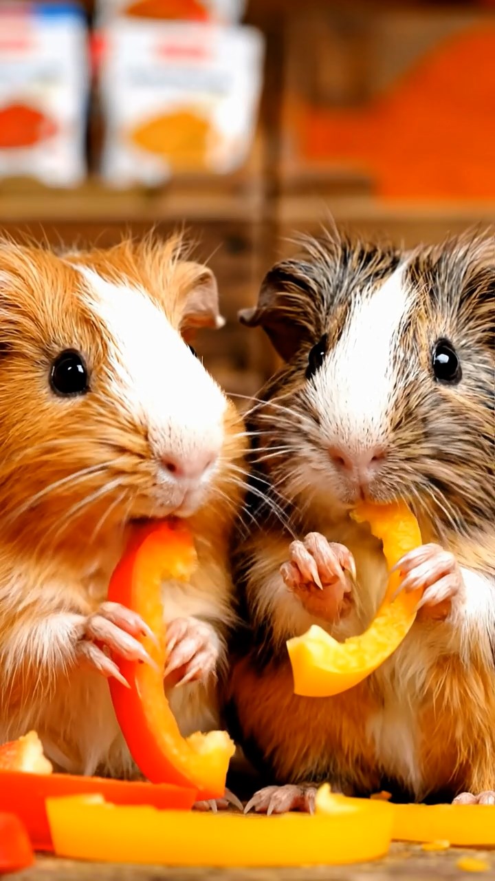 786. Photorealistic scene of 1 smooth-haired Teddy guinea pig with Cream fur, drinking from a clear stream, on a forested slope with pine needles and moss, under dappled sunlight, capturing a serene, lifelike moment of natural hydration.