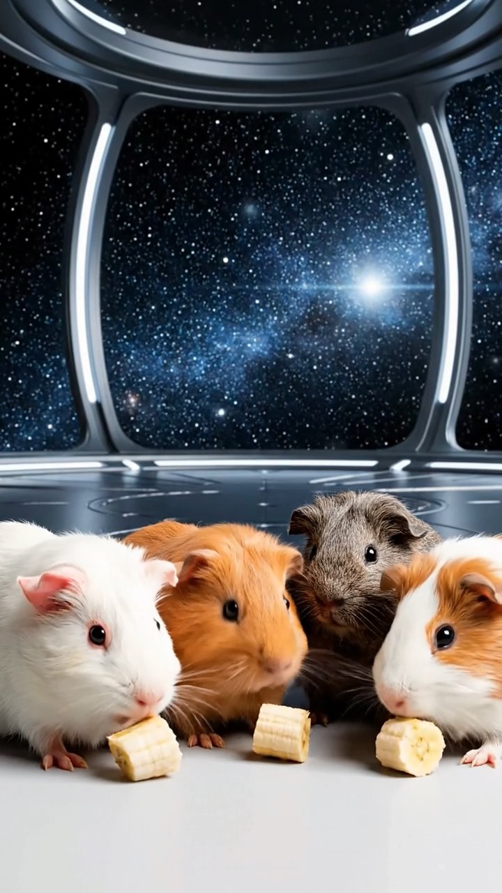 790. Photorealistic scene of 5 smooth-haired Teddy guinea pigs with Cream, Fawn, Sable, Gray, and Cinnamon fur, play-fighting in a grassy clearing with soft moss and scattered twigs, under gentle morning light, capturing a realistic, playful woodland moment.