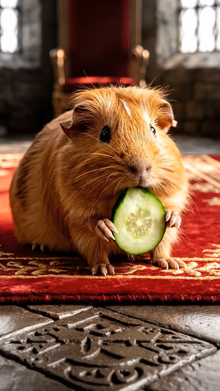 793. Detailed photo of 3 smooth-haired American guinea pigs with Gray, Cream, and Brown fur, burrowing like rabbits in a sandy dune with sparse grass and distant cacti, under a golden sunset, creating a vivid, realistic desert scene.