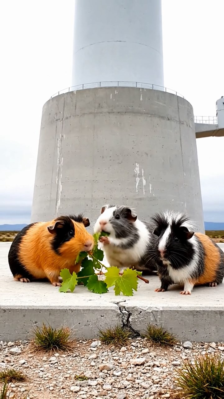 799. Highly detailed view of 4 smooth-haired Himalayan guinea pigs with White, Orange, Black, and Brown fur, dressed as writers in tiny scarves, drafting poems in a guinea pig study with miniature books and hay desks, under warm lamplight, creating a vivid, realistic literary scene.