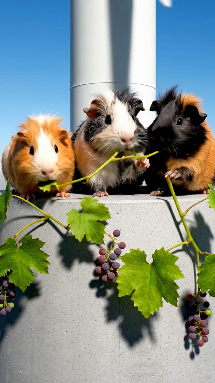 799. Highly detailed view of 4 smooth-haired Himalayan guinea pigs with White, Orange, Black, and Brown fur, dressed as writers in tiny scarves, drafting poems in a guinea pig study with miniature books and hay desks, under warm lamplight, creating a vivid, realistic literary scene.