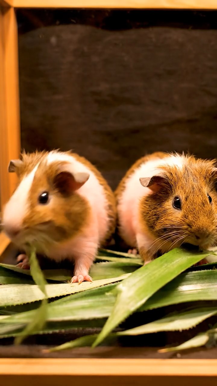 800. Realistic scene of 5 smooth-haired Californian guinea pigs with Cream, Fawn, Sable, Gray, and Cinnamon fur, sleeping in a cozy pile in a lush meadow with wildflowers and a gentle breeze, under golden sunlight, capturing a lifelike, tranquil group moment.