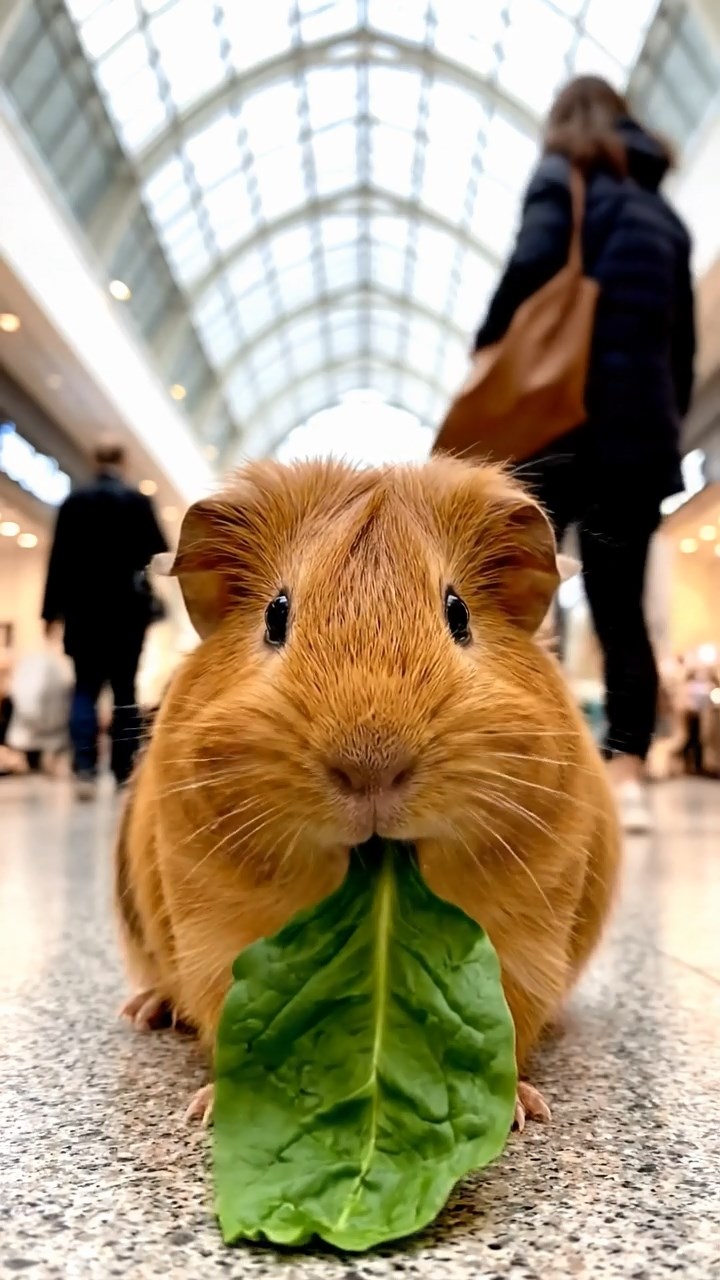 804. Realistic scene of 4 smooth-haired Californian guinea pigs with Fawn, Chocolate, Cinnamon, and Sable fur, dressed as teachers in tiny glasses, instructing students in a guinea pig classroom with miniature desks and hay blackboards, under warm lamplight, enhancing the lifelike, educational atmosphere.