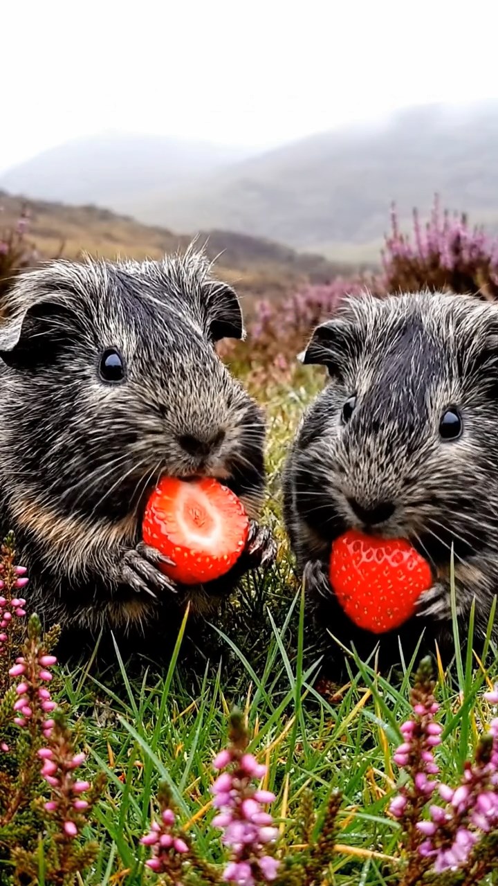 806. Photorealistic scene of 1 smooth-haired Teddy guinea pig with Cream fur, sunbathing on a smooth rock in a tranquil desert oasis with palm fronds and a small pool, under bright sunlight, capturing a serene, lifelike moment of relaxation.