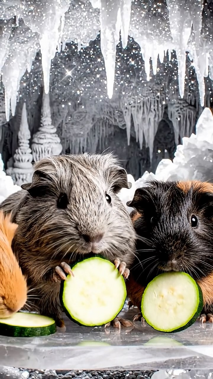 819. Highly detailed view of 4 smooth-haired Himalayan guinea pigs with White, Orange, Black, and Brown fur, dressed as writers in tiny scarves, drafting essays in a guinea pig study with miniature books and hay desks, under warm lamplight, creating a vivid, realistic literary scene.