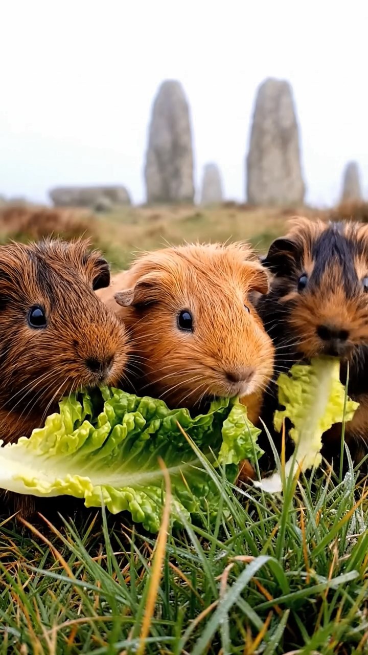 821. Detailed photo of 1 smooth-haired American guinea pig with White fur, munching on fresh apples, in a vibrant lavender garden with rows of purple blooms swaying in the breeze, under soft sunlight, creating a realistic, fragrant pastoral scene.