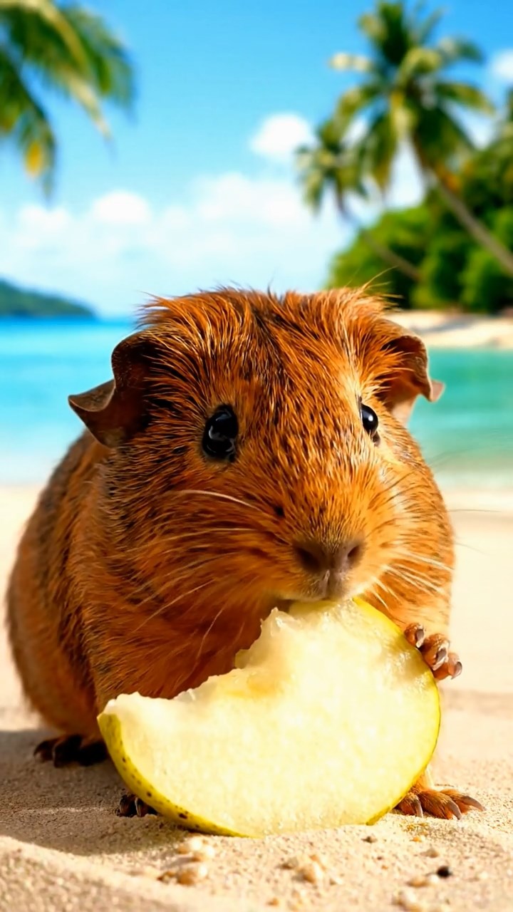 832. Realistic scene of 2 smooth-haired Californian guinea pigs with Orange and Black fur, dressed as tailors in tiny vests, sewing miniature shirts in a guinea pig atelier with colorful fabrics and hay mannequins, under warm lamplight, enhancing the lifelike, creative atmosphere.