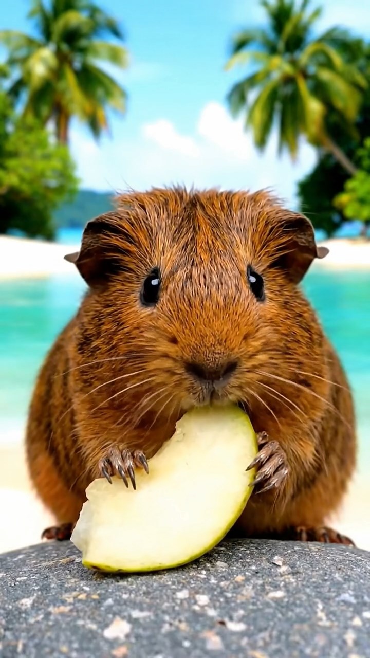 832. Realistic scene of 2 smooth-haired Californian guinea pigs with Orange and Black fur, dressed as tailors in tiny vests, sewing miniature shirts in a guinea pig atelier with colorful fabrics and hay mannequins, under warm lamplight, enhancing the lifelike, creative atmosphere.