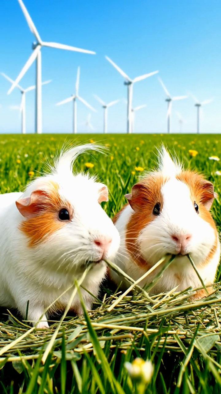 839. Highly detailed view of 4 smooth-haired Himalayan guinea pigs with White, Orange, Black, and Brown fur, dressed as writers in tiny scarves, drafting poems in a guinea pig study with miniature books and hay desks, under warm lamplight, creating a vivid, realistic literary scene.