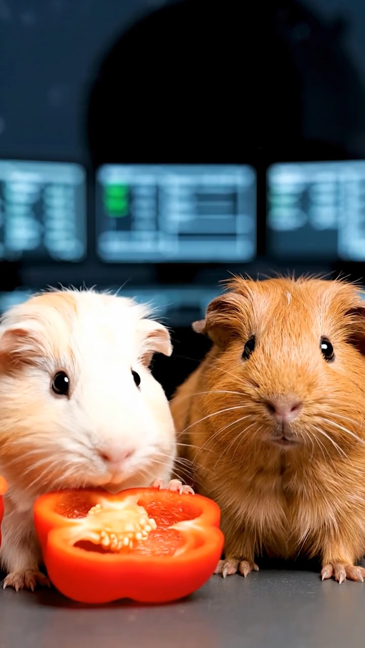 858. Photorealistic scene of 3 smooth-haired Teddy guinea pigs with Chocolate, Cinnamon, and Gray fur, climbing small rocks in a forested glade with soft moss and scattered leaves, under dappled sunlight, enhancing the authentic, adventurous atmosphere.