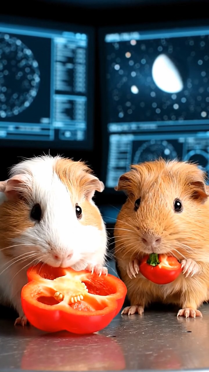 858. Photorealistic scene of 3 smooth-haired Teddy guinea pigs with Chocolate, Cinnamon, and Gray fur, climbing small rocks in a forested glade with soft moss and scattered leaves, under dappled sunlight, enhancing the authentic, adventurous atmosphere.