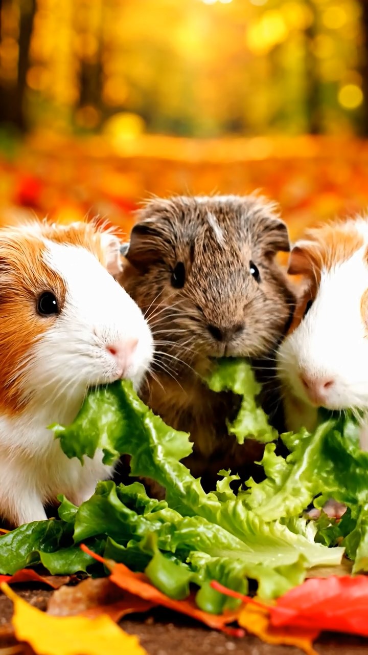 1108. Highly detailed scene of 1 smooth-haired Coronet guinea pig with chocolate fur, nibbling on banana slices, on a vibrant Rio carnival float with feathers and samba dancers around.