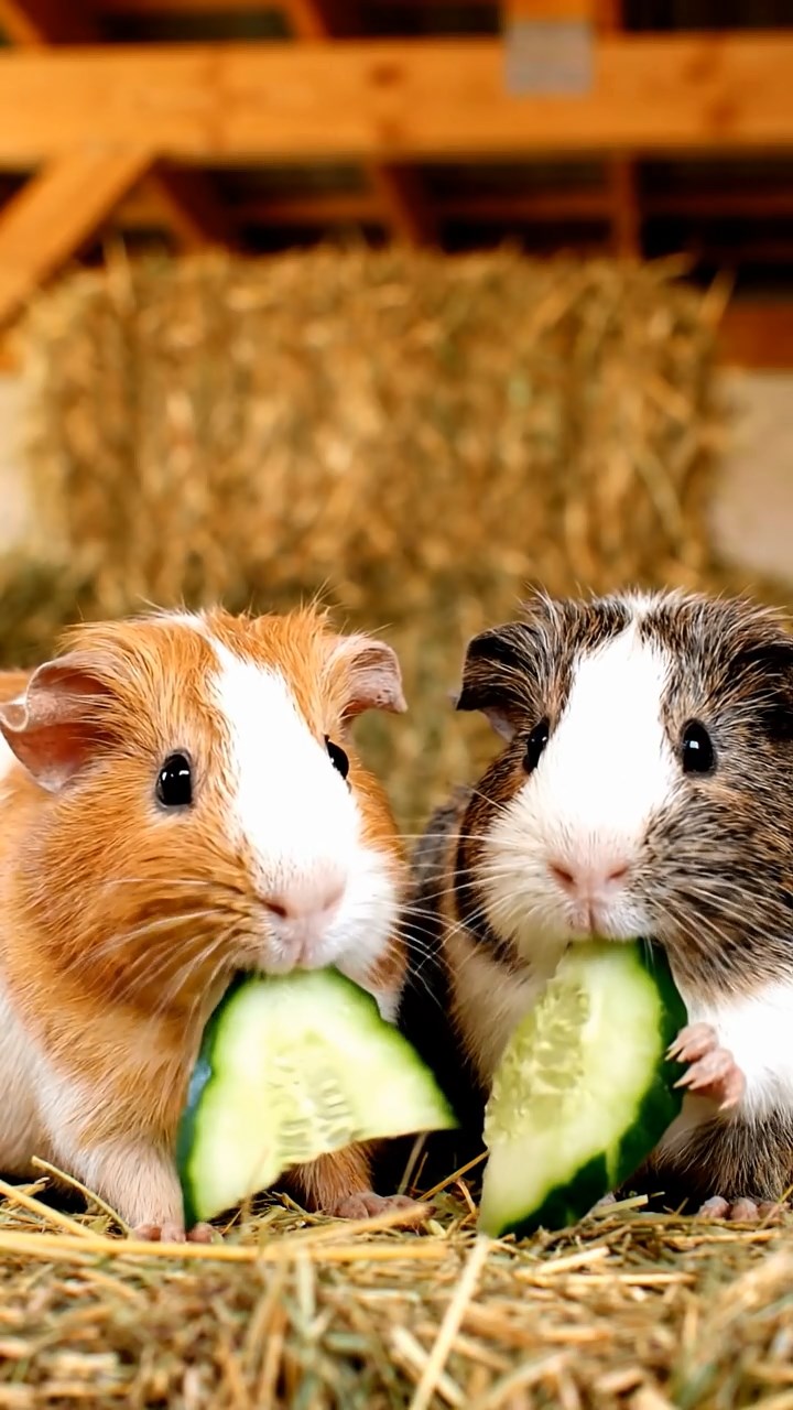 1117. Detailed scene of 1 smooth-haired Rex guinea pig with cinnamon fur, munching on timothy hay, at a rock concert stage mosh pit with lights and crowd surfing.