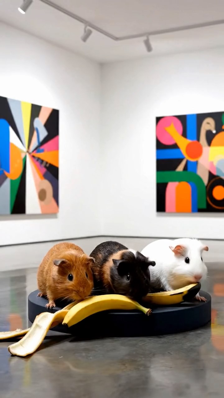 930. Photorealistic scene of 5 smooth-haired Teddy guinea pigs with Cream, Fawn, Sable, Gray, and Cinnamon fur, play-fighting, tumbling and nipping playfully, in a grassy clearing with soft moss and twigs, under gentle morning light, capturing a realistic, playful woodland moment.