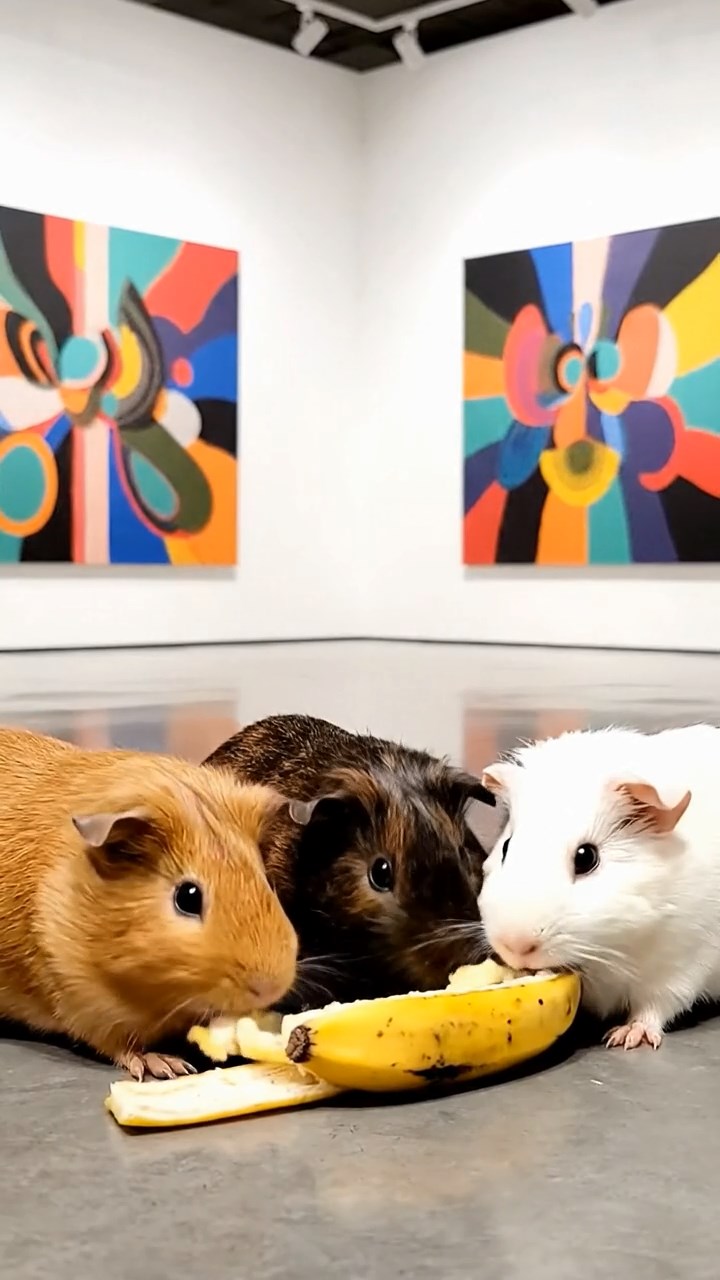 930. Photorealistic scene of 5 smooth-haired Teddy guinea pigs with Cream, Fawn, Sable, Gray, and Cinnamon fur, play-fighting, tumbling and nipping playfully, in a grassy clearing with soft moss and twigs, under gentle morning light, capturing a realistic, playful woodland moment.