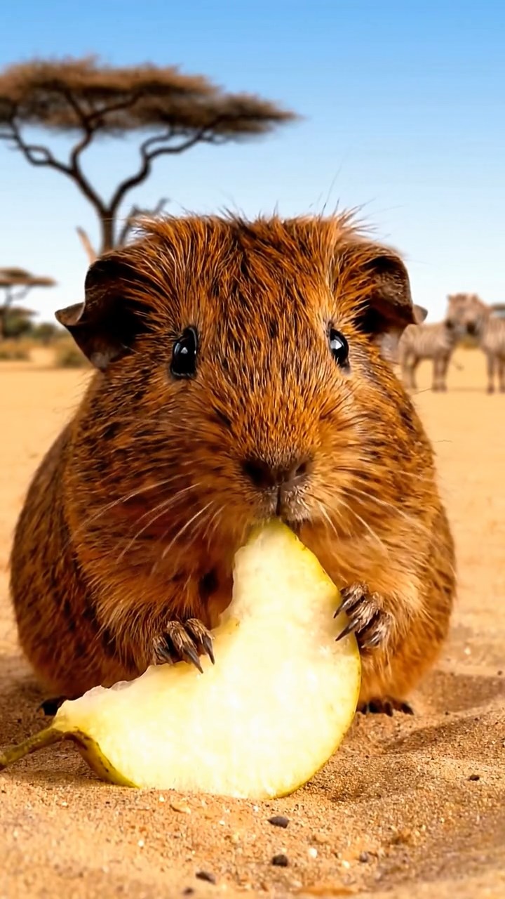 932. Realistic scene of 2 smooth-haired Californian guinea pigs with Orange and Black fur, dressed as tailors in tiny vests, sewing miniature coats with tiny needles, in a guinea pig atelier with colorful fabrics, under warm lamplight, enhancing the lifelike, creative atmosphere.