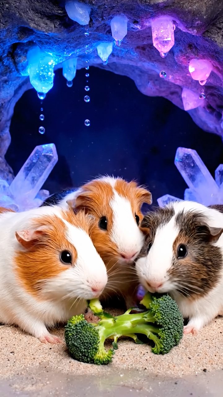 952. Realistic scene of 2 smooth-haired Californian guinea pigs with Orange and Black fur, dressed as tailors in tiny vests, sewing shirts with tiny needles, in a guinea pig atelier, under warm lamplight, enhancing the lifelike, creative atmosphere.