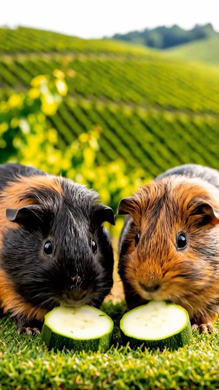 953. Detailed photo of 3 smooth-haired American guinea pigs with Gray, Cream, and Brown fur, burrowing with rapid paw digging, in a sandy dune, under a golden sunset, creating a vivid, realistic desert scene.