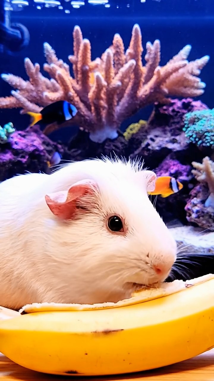 960. Realistic scene of 5 smooth-haired Californian guinea pigs with Cream, Fawn, Sable, Gray, and Cinnamon fur, sleeping in a cozy pile, in a lush meadow, under golden sunlight, capturing a lifelike, tranquil moment.