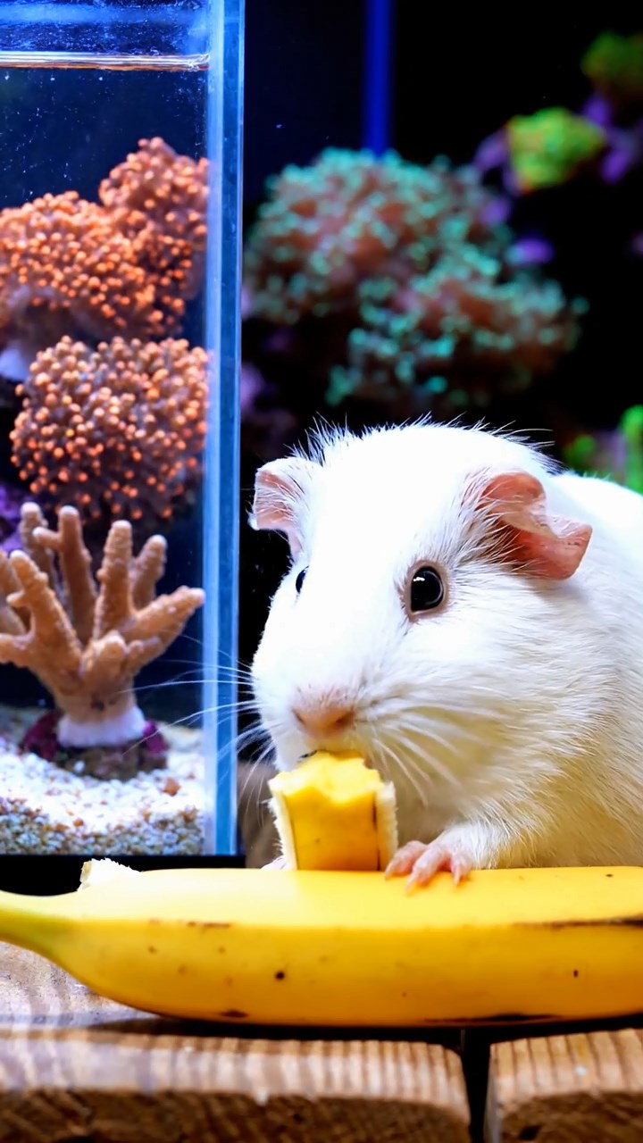 960. Realistic scene of 5 smooth-haired Californian guinea pigs with Cream, Fawn, Sable, Gray, and Cinnamon fur, sleeping in a cozy pile, in a lush meadow, under golden sunlight, capturing a lifelike, tranquil moment.