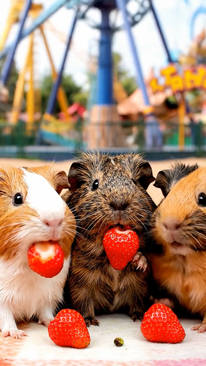 961. Detailed photo of 1 smooth-haired American guinea pig with White fur, nibbling apples with tiny bites, in a lavender garden, under soft sunlight, creating a realistic, fragrant scene.