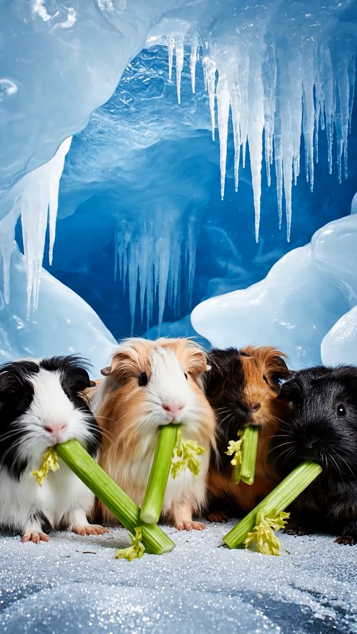 966. Photorealistic scene of 1 smooth-haired Teddy guinea pig with Cream fur, lapping water from a stream, on a forested slope, under dappled sunlight, capturing a serene, lifelike moment.