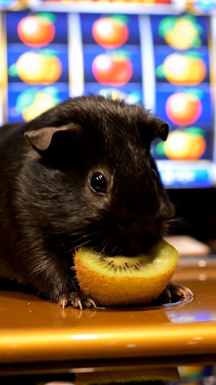 974. Photorealistic scene of 4 smooth-haired Teddy guinea pigs with Fawn, Chocolate, Cinnamon, and Sable fur, dressed as librarians, shelving books, in a guinea pig library, under soft lamplight, capturing a cozy moment.
