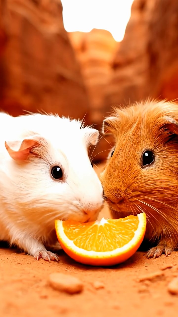 977. Detailed photo of 2 smooth-haired American guinea pigs with Fawn and Sable fur, dressed as bakers, kneading dough, in a guinea pig bakery, under soft lamplight, creating a cozy scene.
