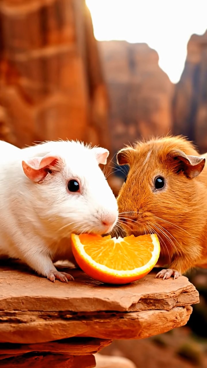 977. Detailed photo of 2 smooth-haired American guinea pigs with Fawn and Sable fur, dressed as bakers, kneading dough, in a guinea pig bakery, under soft lamplight, creating a cozy scene.