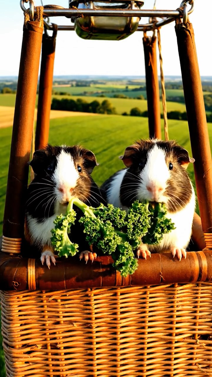981. Detailed photo of 1 smooth-haired American guinea pig with White fur, nibbling apples, in a lavender garden, under soft sunlight, creating a fragrant scene.