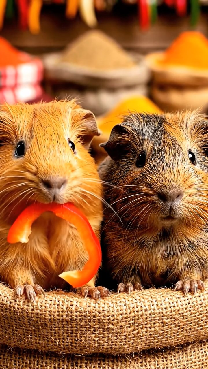 986. Photorealistic scene of 1 smooth-haired Teddy guinea pig with Cream fur, lapping water, on a forested slope, under dappled sunlight, capturing a serene moment.