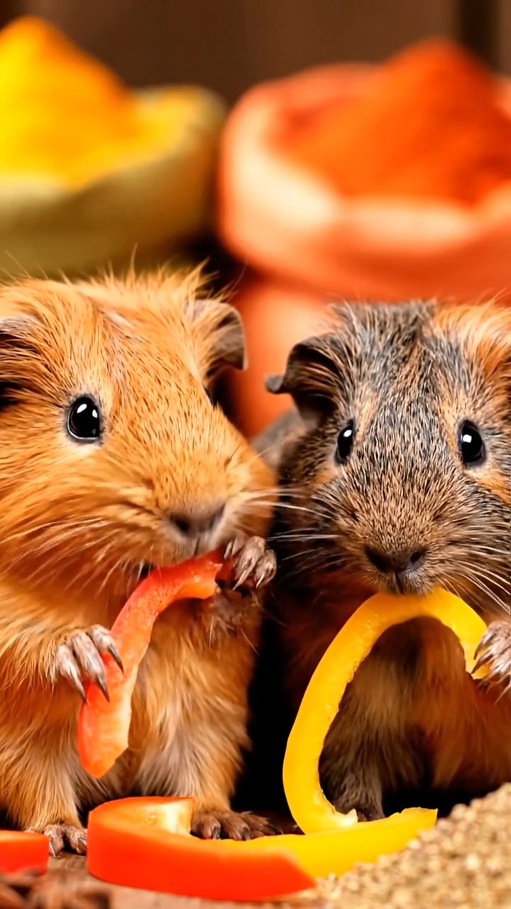 986. Photorealistic scene of 1 smooth-haired Teddy guinea pig with Cream fur, lapping water, on a forested slope, under dappled sunlight, capturing a serene moment.