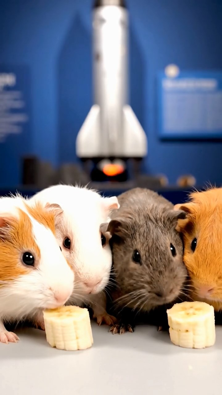 990. Photorealistic scene of 5 smooth-haired Teddy guinea pigs with Cream, Fawn, Sable, Gray, and Cinnamon fur, play-fighting, in a grassy clearing, under gentle morning light, capturing a playful moment.